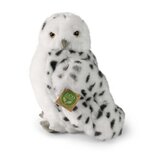 Rappa ECO knuffel sneeuw uil met roterend hoofd 28 cm - realistische knuffel van recyclede PET flessen 