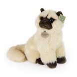 Rappa ECO knuffel Britse kat 30 cm - realistische knuffel van recyclede PET flessen - creme