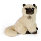 Rappa ECO knuffel Britse kat 30 cm - realistische knuffel van recyclede PET flessen - creme