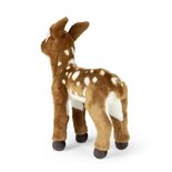 Rappa ECO knuffel ree kalf 30 cm - realistische knuffel van recyclede PET flessen - bruin