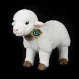 Rappa ECO knuffel lam 27 cm - realistische knuffel van recyclede PET flessen - wit