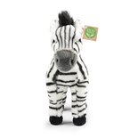 Rappa ECO knuffel zebra 30 cm - realistische knuffel van recyclede PET flessen - zwart wit