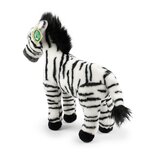 Rappa ECO knuffel zebra 30 cm - realistische knuffel van recyclede PET flessen - zwart wit