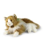 Rappa ECO knuffel Perzische kat 30 cm - realistische knuffel van recyclede PET flessen - wit caramel 