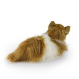 Rappa ECO knuffel Perzische kat 30 cm - realistische knuffel van recyclede PET flessen - wit caramel 