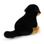 Rappa ECO Rottweiler sitting soft toy 30 cm - realistic soft toy made from recycled PET bottles