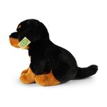 Rappa ECO Rottweiler sitting soft toy 30 cm - realistic soft toy made from recycled PET bottles
