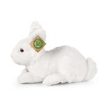 Rappa ECO knuffel konijn 23 cm - realistische knuffel van recyclede PET flessen - wit