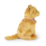Rappa ECO knuffel kat zittend 26 cm - realistische knuffel van recyclede PET flessen - goudbruin