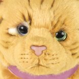 Rappa ECO knuffel kat zittend 26 cm - realistische knuffel van recyclede PET flessen - goudbruin