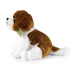 Rappa ECO knuffel Sint Bernard 30 cm - realistische knuffel van recyclede PET flessen - bruin wit 