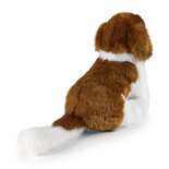Rappa ECO knuffel Sint Bernard 30 cm - realistische knuffel van recyclede PET flessen - bruin wit 