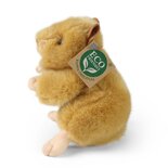 Rappa ECO knuffel goudhamster 16 cm - realistische knuffel van recyclede PET flessen - goud bruin
