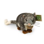 Rappa ECO knuffel buidelrat 22 cm - realistische knuffel van recyclede PET flessen - grijs wit