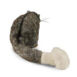 Rappa ECO knuffel buidelrat 22 cm - realistische knuffel van recyclede PET flessen - grijs wit