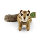Rappa ECO knuffel Chipmunk 17 cm - realistische knuffel van recyclede PET flessen - bruin wit