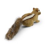 Rappa ECO knuffel Chipmunk 17 cm - realistische knuffel van recyclede PET flessen - bruin wit