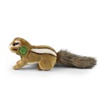 Rappa ECO knuffel Chipmunk 17 cm - realistische knuffel van recyclede PET flessen - bruin wit