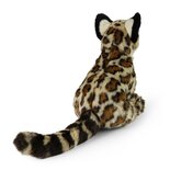 Rappa ECO knuffel ocelot 27 cm - realistische knuffel van recyclede PET flessen - bruin creme zwart