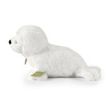 Rappa ECO knuffel zeehond 25 cm - realistische knuffel van recyclede PET flessen - wit