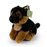 Rappa ECO knuffel Duitse Herder zittend 23 cm - realistische knuffel van recyclede PET flessen 
