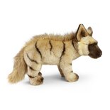 Rappa ECO knuffel hyena staand 40 cm - realistische knuffel van recyclede PET flessen - bruin beige