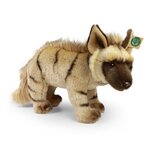 Rappa ECO knuffel hyena staand 40 cm - realistische knuffel van recyclede PET flessen - bruin beige