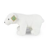 Rappa ECO knuffel ijsbeer staand 30 cm - realistische knuffel van recyclede PET flessen - wit