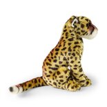 Rappa ECO knuffel cheetah 28 cm - realistische knuffel van recyclede PET flessen - karamel bruin