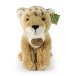 Rappa ECO knuffel leeuwenwelp 26 cm - realistische knuffel van recyclede PET flessen - lichtbruin