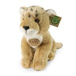 Rappa ECO knuffel leeuwenwelp 26 cm - realistische knuffel van recyclede PET flessen - lichtbruin