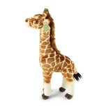 Rappa ECO knuffel giraf 42 cm - realistische knuffel van recyclede PET flessen - bruin creme