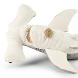 Rappa ECO knuffel hamerhaai 47 cm - realistische knuffel van recyclede PET flessen - grijs
