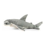 Rappa ECO knuffel hamerhaai 47 cm - realistische knuffel van recyclede PET flessen - grijs
