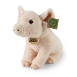 Rappa ECO knuffel varken 28 cm - realistische knuffel van recyclede PET flessen - plush world collectie