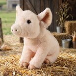 Rappa ECO knuffel varken 28 cm - realistische knuffel van recyclede PET flessen - plush world collectie