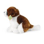 Rappa ECO knuffel Sint Bernard 28 cm - realistische knuffel van recyclede PET flessen - bruin wit