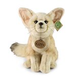 Rappa ECO knuffel Fennec vos 26 cm - realistische knuffel van recyclede PET flessen - beige bruin