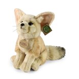 Rappa ECO knuffel Fennec vos 26 cm - realistische knuffel van recyclede PET flessen - beige bruin