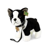 Rappa ECO knuffel Boston terrier met riem 23 cm - realistische knuffel van recyclede PET flessen
