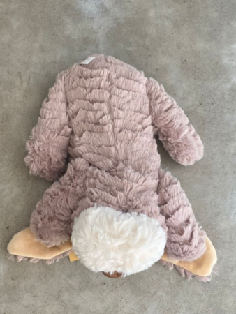 Inwolino warmteknuffel hond 32 cm - bruin wit