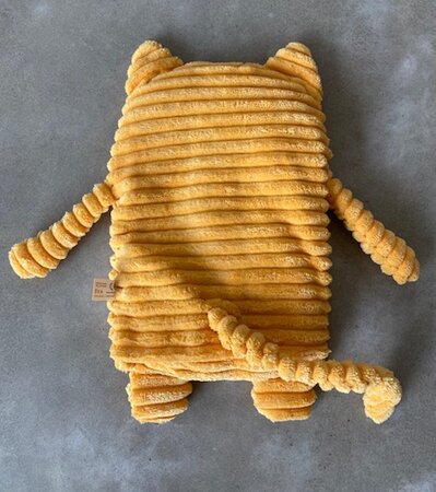 Inwolino warmteknuffel kat / poes 27 cm - geel