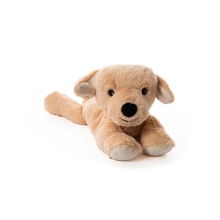Habibi Plush warmteknuffel labrador 32 cm - geschikt voor oven en magnetron - caramel rosé