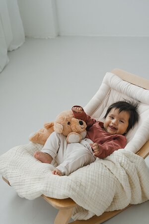 Habibi Plush warmteknuffel labrador 32 cm - geschikt voor oven en magnetron - caramel rosé