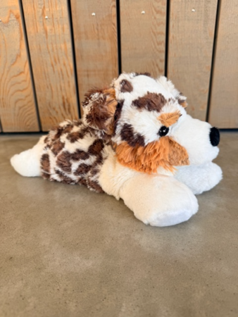 Habibi Plush warmteknuffel Australische Herder 32 cm - geschikt voor oven en magnetron - multi