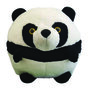 Cozy Time panda knuffelkussen handwarmer 35 cm zwart/wit