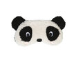 Bitten oogmasker panda verwarmbaar in de magnetron - zwart wit