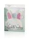 Bitten warmtekussen konijn 24 cm - wit roze