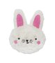 Bitten warmtekussen konijn 24 cm - wit roze