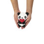 Bitten pocket pal mini panda warmtekussen / handwarmer - zwart/wit 